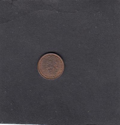 Beschrijving: 1/2 Cent WILHELMINA 